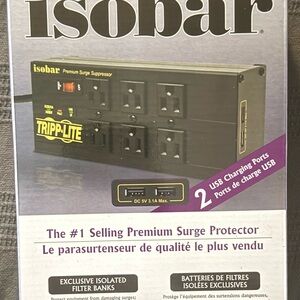 (2) NIB - Tripp Lite Isobar- Heavy Duty Premium 6 Outlet Surge Protector